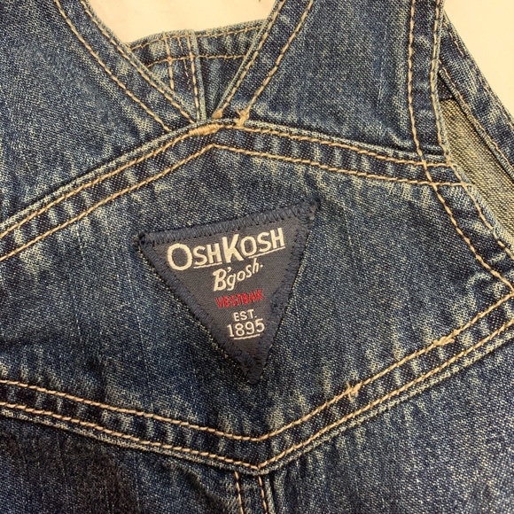 NWT Baby 9M OshKosh Denim Bibbed Overalls - Picture 5 of 7